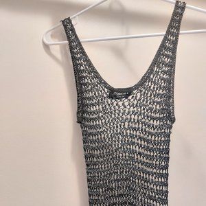 Naina's Dream Charcoal Beaded Tank-top